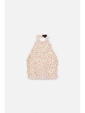 ZARA GEORGETTE HALTER TOP